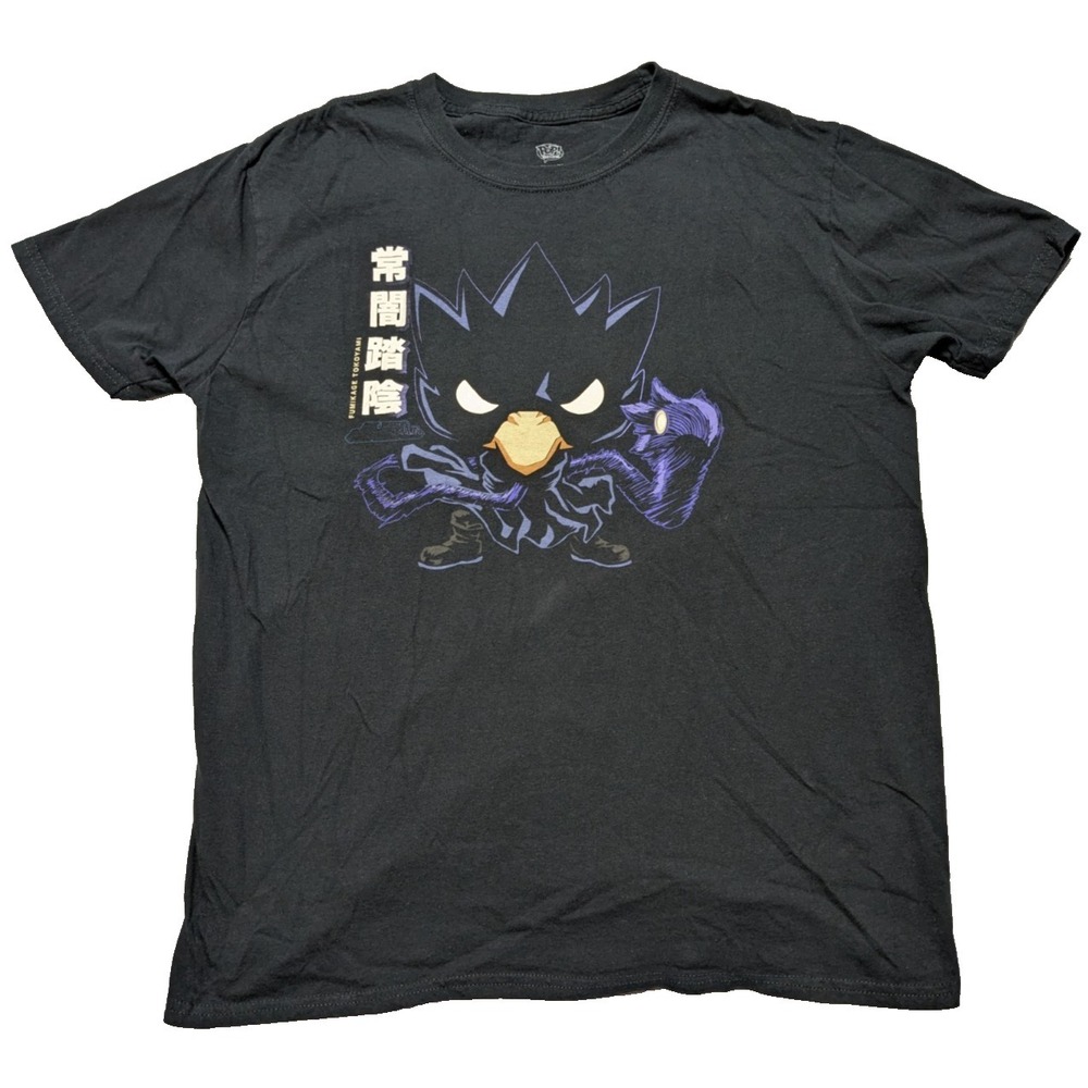 My Hero Academia Fumikage Tokoyami x Funko Pop Tee - Men‎ Large Black T-Shirt